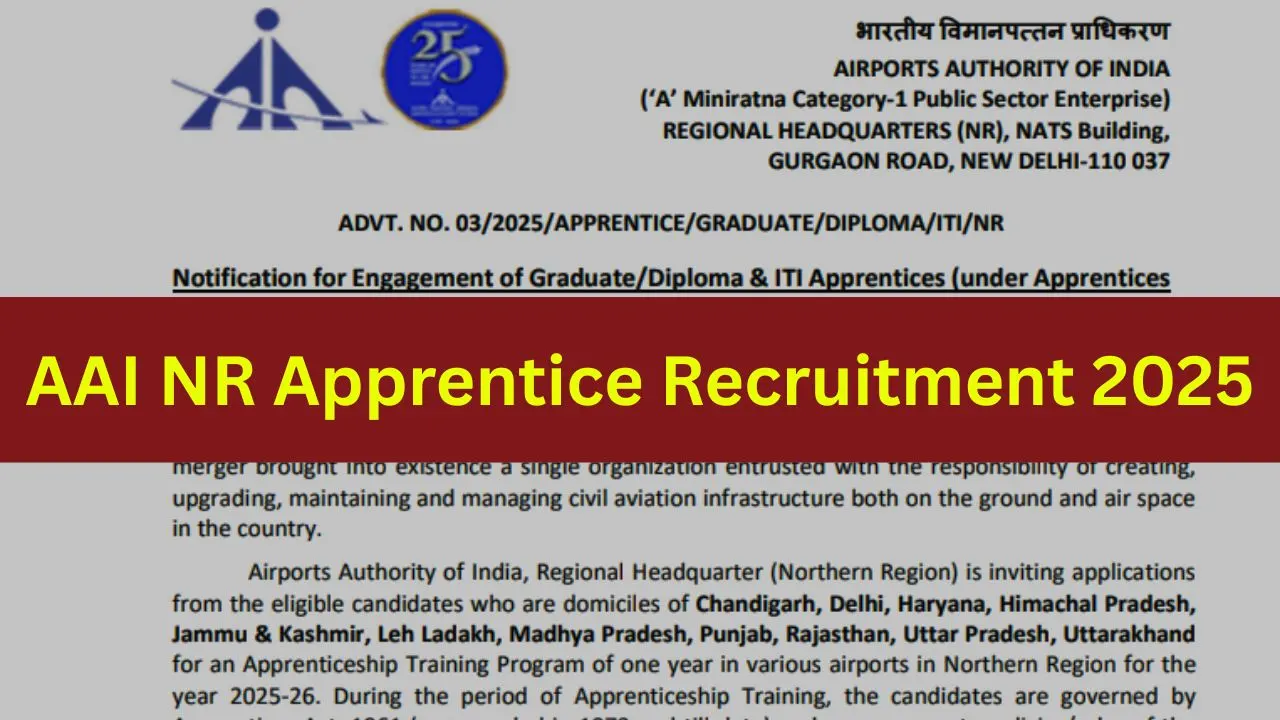 AAI NR Apprentice Recruitment 2025